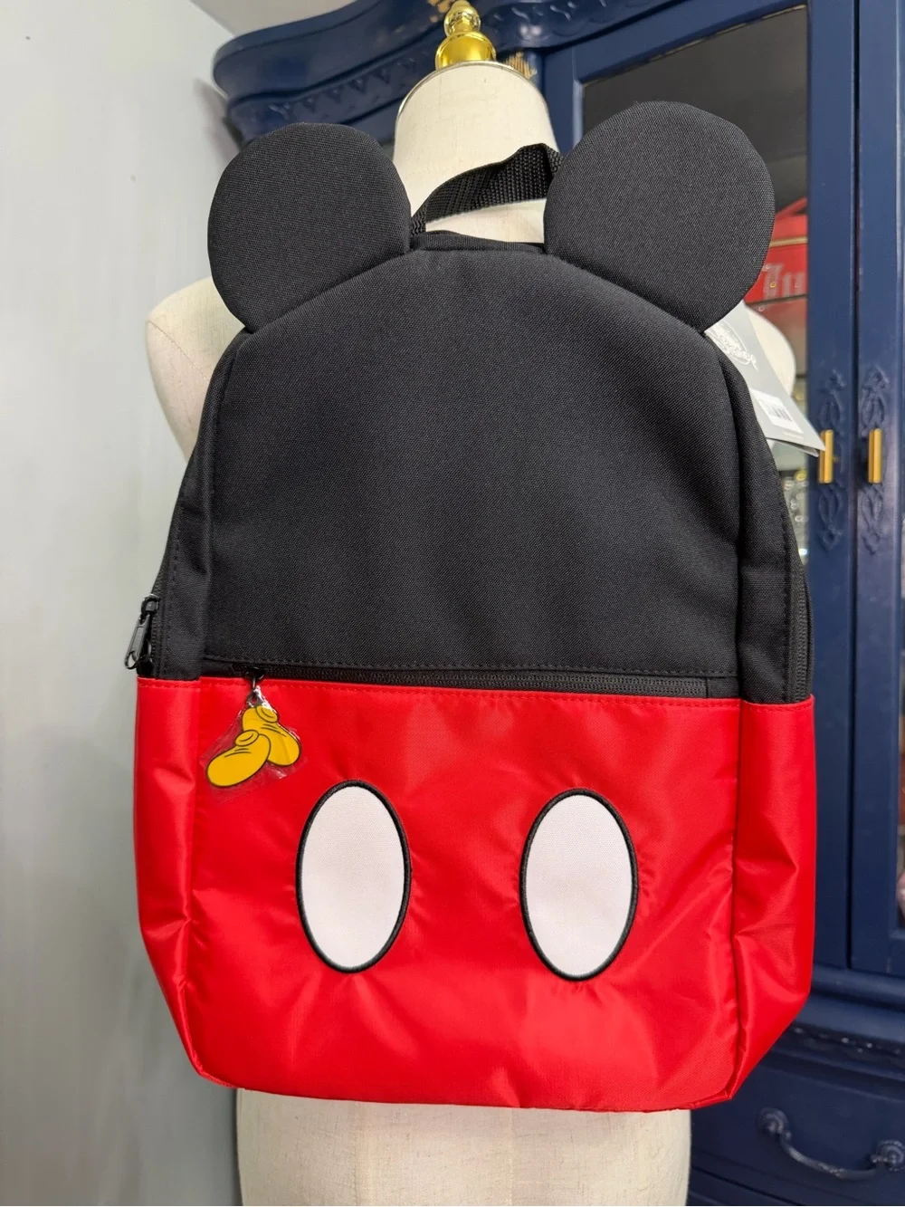 NWT Shanghai Disney Mickey Mouse 3D Ear Backpack